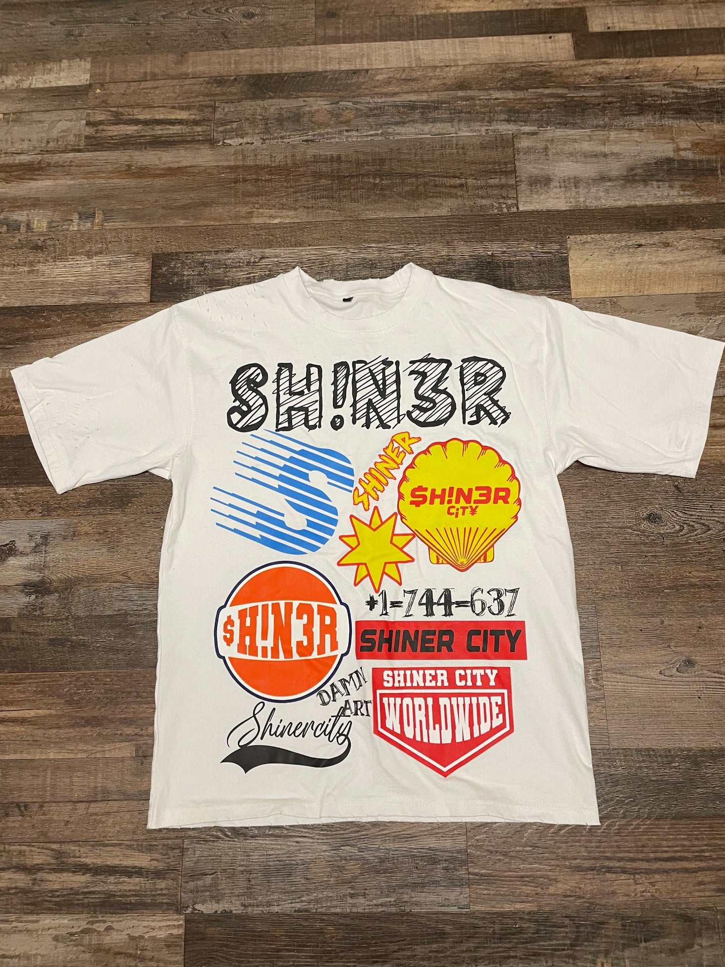 SHINER LOGO OVERSIZED TEE